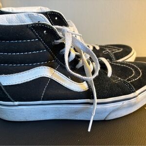 Vans Kids Black and White Sneakers